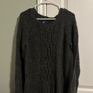 American Eagle Outfitters Charcoal Cable Knit Sweater